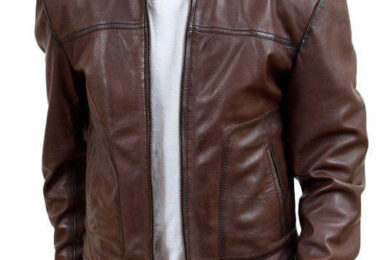 Brownish Men Classic Leather Jackets