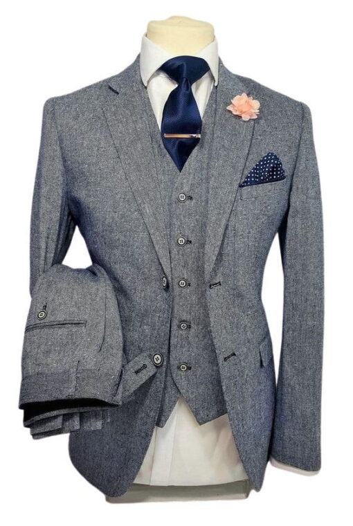 Peaky Blinders Cillian Murphy Grey Three Piece Suit Front