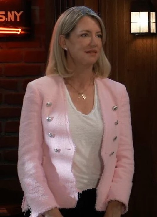 Cynthia Watros General Hospital Tweed Pink Jacket