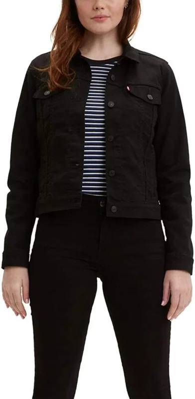 How to Wear a Black Denim Jacket women