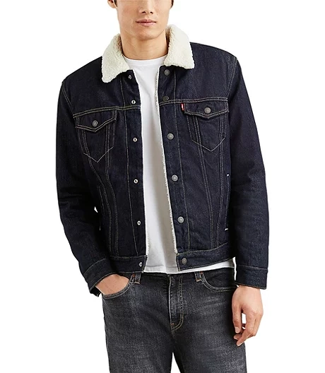 Sherpa Black Denim Jackets