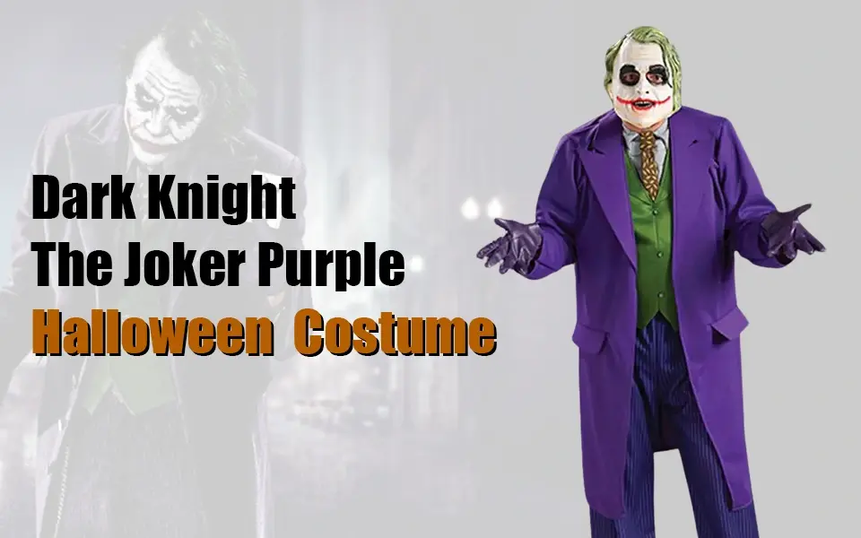 Dark Knight The Joker Purple Halloween Purple Costume