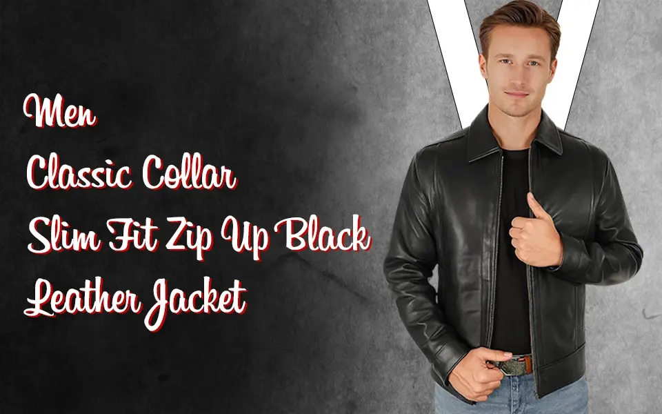 Black Leather Jacket For Mens