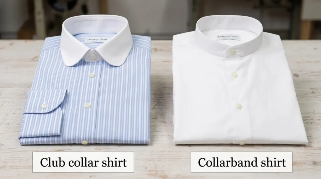 Club collar shirt vs Collarband shirt