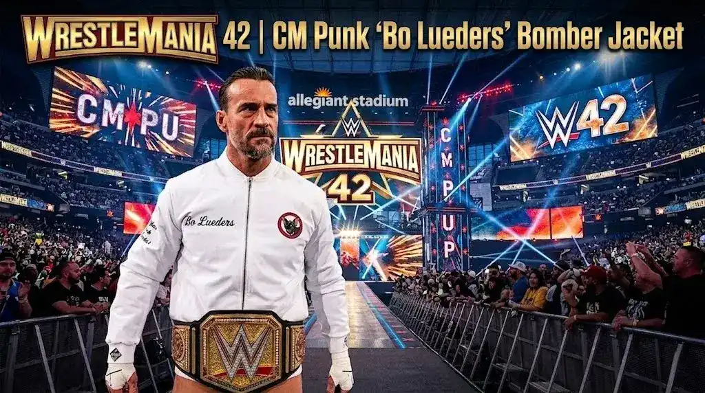 CM Punk Bomber Jacket WrestleMania 42