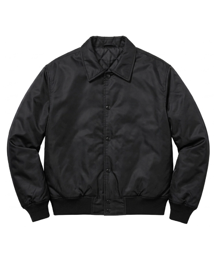 Eazy E Black Satin Bomber Jacket