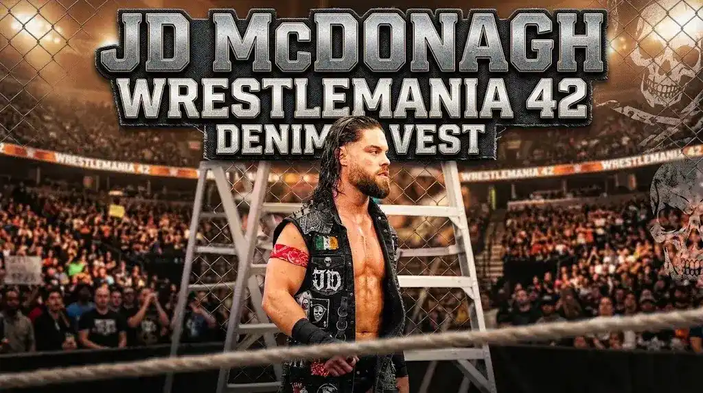 JD McDonagh Denim Vest WrestleMania 42