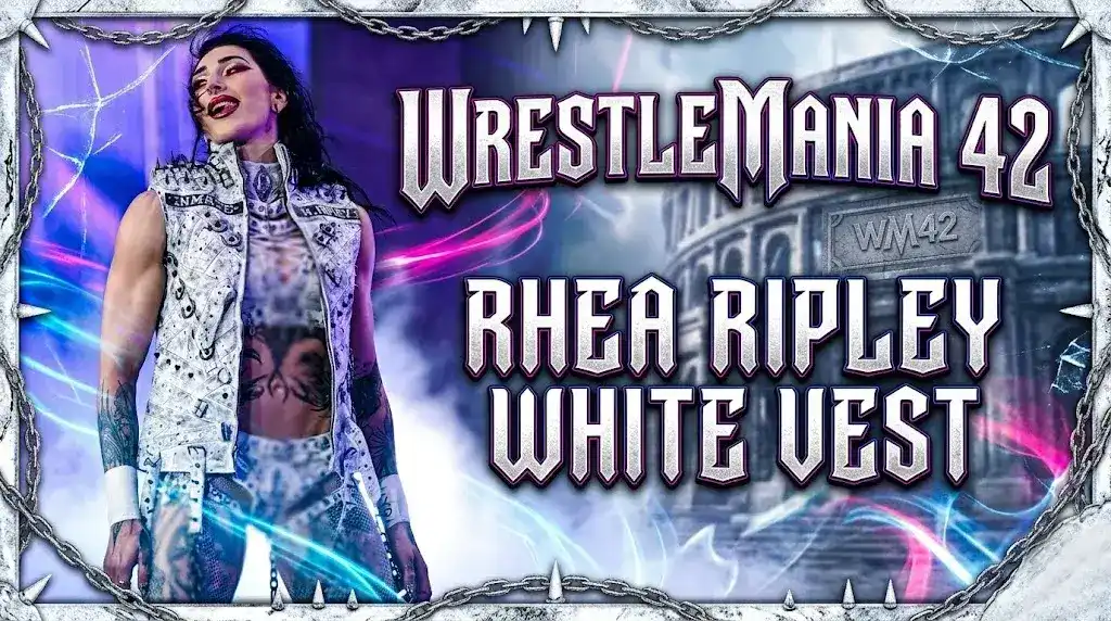 Rhea Ripley White Vest WrestleMania 42