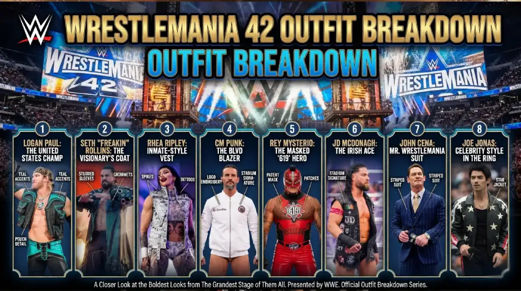 WWE WrestleMania 42 Outfit Breakdown