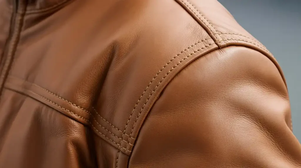 leather jacket Stiching Quality at leather jacket black