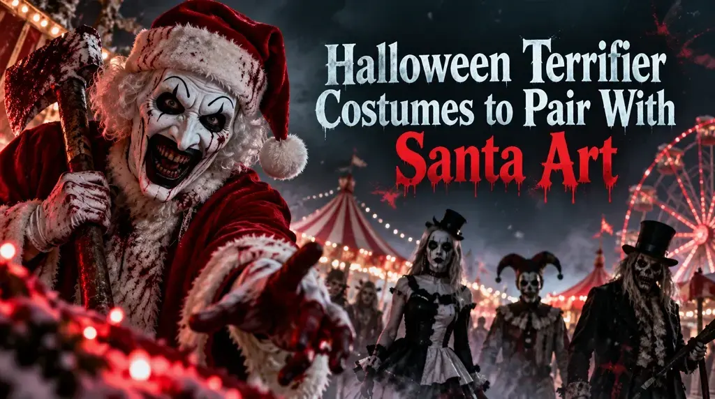 Halloween Terrifier Costumes to Pair With Santa Art