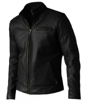Premium Quality Men's Biker Black Leather Jacket