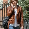 Real Leather Jacket Emma Watson