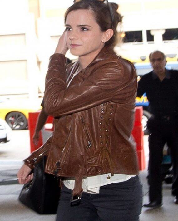 Emma Watson Black Leather Jacket | Celebs Leather Jackets