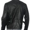 Bluster Men Biker Leather Jacket Back