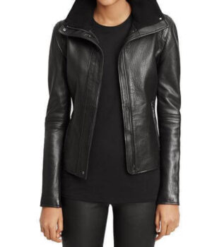 Women Classic Leather Jackets Nina