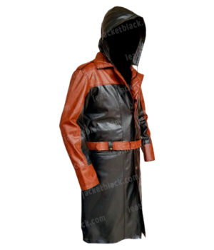Assassins Creed Syndicate Jacob Frye Hooded Leather Coat Side