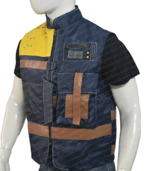 Cassian Andor Rogue One Blue Vest Left Side