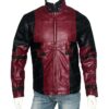 Deadpool Ryan Reynolds Leather Red Jacket