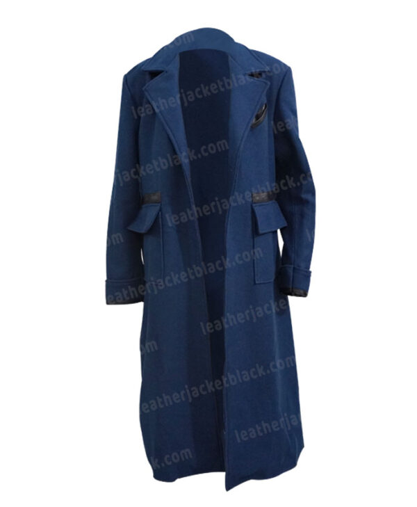 Fantastic Beast And Where To Find Them Newt Blue Coat Front Open