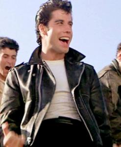 T-Birds John Travolta Grease Danny Black Leather Jacket