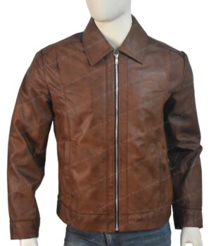 Keanu Reeves John Wick Movie Brown Leather Jacket Front