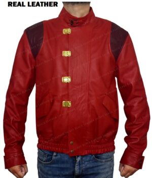 Red Akira Kaneda Leather Jacket Front