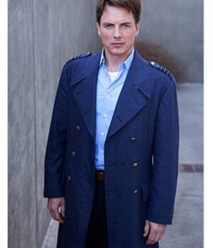Torchwood Captain Jack Harkness Blue Double Breasted Coat
