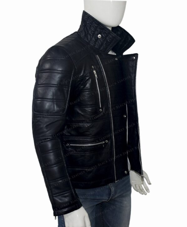 Trevor Calcote Cold Pursuit Leather Jacket Left