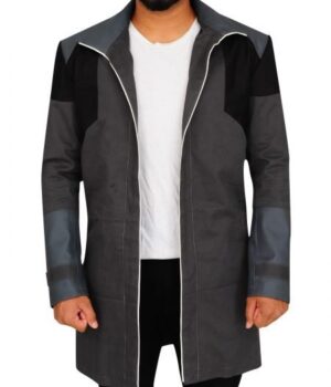 Detroit Become Human Markus Grey Trench Coat