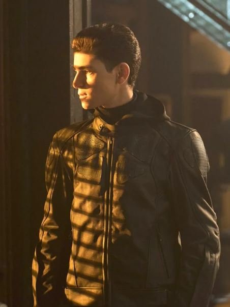 David Mazouz Gotham Black Leather Jacket