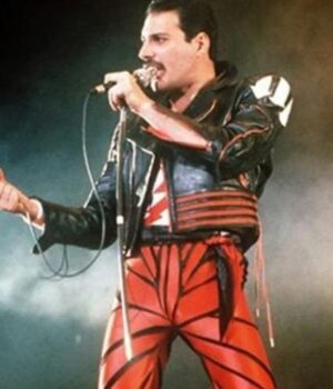Freddie Mercury Red Motorcycle Black Jacket