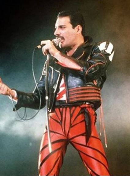 Freddie Mercury Red Motorcycle Black Jacket