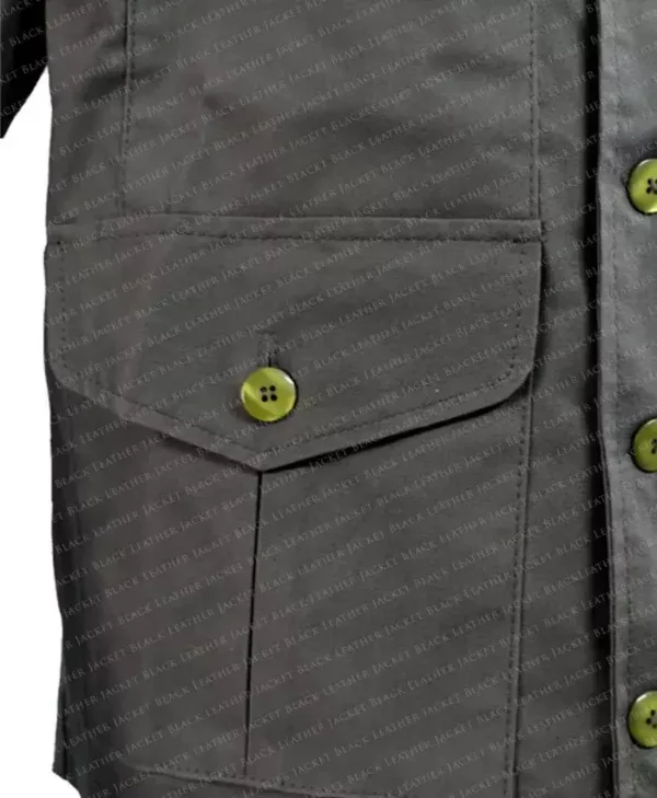 Kevin Costner Yellowstone Season 2 Jacket Button Flap Pocket