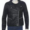 Michaela Stone Manifest Leather Jacket Front Zipped