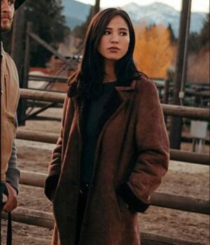 Monica Dutton Yellowstone Brown Coat