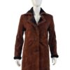 Monica Dutton Yellowstone Brown Coat Front