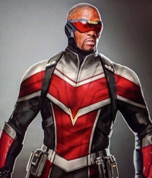 Anthony Mackie The Falcon Red and Black Jacket