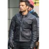 The Falcon And The Winter Soldier Sebastian Stan Black Leather Jacket