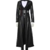Watchmen Angela Abar Black Leather Coat