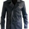 9th Doctor Who Christopher Eccleston Leather Black Jacket