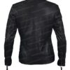 Doctor Who Amy Pond Black Leather Jacket Side Image