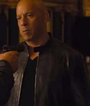 Vin Diesel Black Leather Jacket