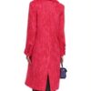 Lucy Hale Red Wool Coat