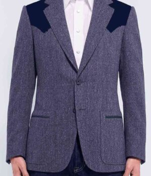 Kingsman Pedro Pascal Grey Wool Jacket