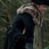 Outlander S04 Sam Heughan Fur Grey Trench Coat