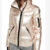 Spinning Out Jenn Yu Quilted White Gold Jacket