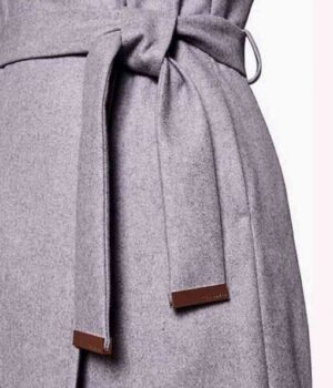 Sarah Wright Grey Wrap Coat