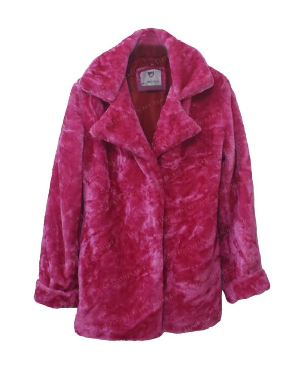Taylor Swift Pink Fur Jacket Front