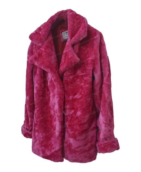 Taylor Swift Pink Fur Jacket Side